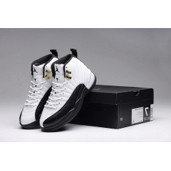 Air Jordan 12 Shoes 2015 Mens White Black