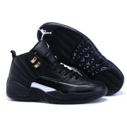 Air Jordan 12 The Master Black Rattan White Metallic Gold