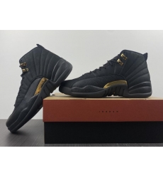 Men Air Jordan 12 Retro Black Taxi Shoes