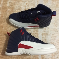 Men Air Jordan 12 Retro Men Shoes Navy