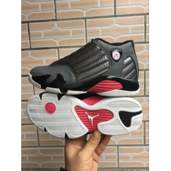 Air Jordan 14 Men Shoes Black Grey Pink