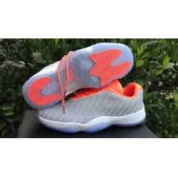 Air Jordan 11 Future PREMIUM Men Grey Orange Shoes