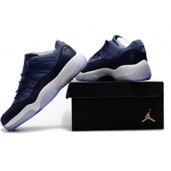 Air Jordan 11 Low GS Blue Moon Men Shoes