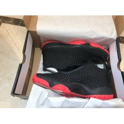 Air Jordan 11 Retro Black and Red Knitted Men Shoes