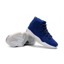 Air Jordan 11 Retro Blue Skin Men Shoes