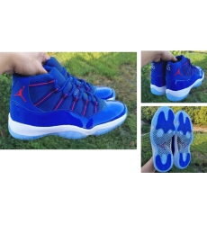 Air Jordan 11 Retro Diamond Blue Red Men Shoes