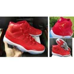 Air Jordan 11 Retro Party Red Men Shoes