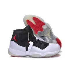 Air Jordan 11 Shoes 2013 Mens Built In Cushion Black White Red