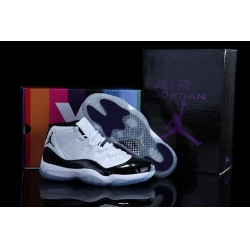 Air Jordan 11 Shoes 2013 Mens Grade AAA Rainbow White Black