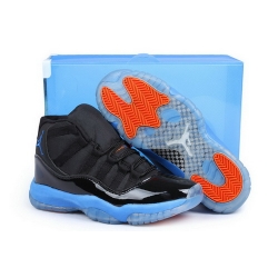 Air Jordan 11 Shoes 2013 Mens Knicks Black Blue