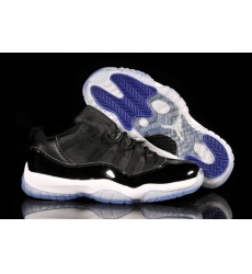 Air Jordan 11 Shoes 2013 Mens Low Classic Engraved Version Black White Purple