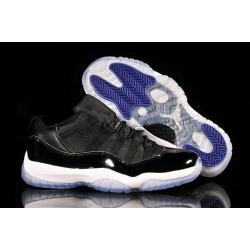 Air Jordan 11 Shoes 2013 Mens Low Classic Engraved Version Black White Purple