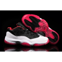 Air Jordan 11 Shoes 2013 Mens Low Grade AAA Black White Red