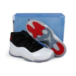 Air Jordan 11 Shoes 2013 Mens Summer Crystal Transparent Packaging Black White Red