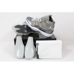 Air Jordan 11 Shoes 2014 Mens Grey White