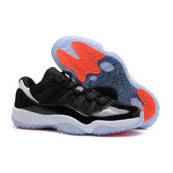 Air Jordan 11 Shoes 2014 Mens Low Black Orange