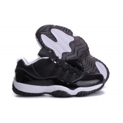 Air Jordan 11 Shoes 2014 Mens Low Graved Version Black White