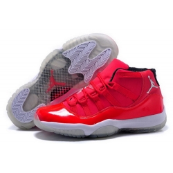 Air Jordan 11 Shoes 2015 Mens Red White