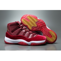 Air Jordan 11 Velvet Night Maroon Red Men Shoes