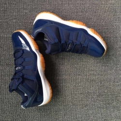 Men Air Jordan 11 Cowboys Blue Low Cut Shoes XI