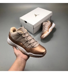 Men Air Jordan 11 Retro Men Shoes Rose Gold