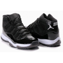 Nike Air Jordan 11 Black and White Men Shoes