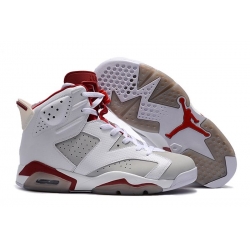 2017 Air Jordan 6 Retro Alternate White Pure Platinum Gym Red For Sale