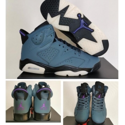 Air Jordan 6 GS Purple Ocean Men Shoes