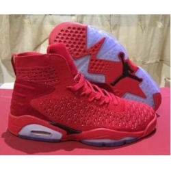 Air Jordan 6 Red High Cut Fly Men Shoes