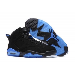 Air Jordan 6 Retro 2017 New Colour Men Shoes Black Light Blue