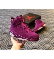 Air Jordan 6 Retro Bordeaux Wines Red Men Shoes