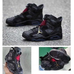 Air Jordan 6 Retro Laser Flower Men Shoes