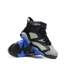 Air Jordan 6 Retro Men Shoes Black Blue