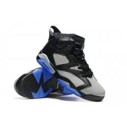 Air Jordan 6 Retro Men Shoes Black Blue