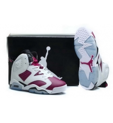 Air Jordan 6 Shoes 2014 Mens White Purple