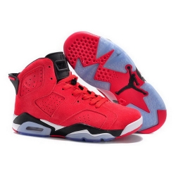 Air Jordan 6 Shoes 2015 Mens Anti Fur Red Black