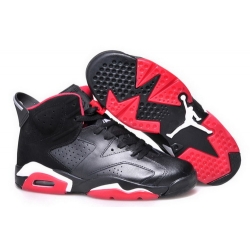 Air Jordan 6 Shoes 2015 Mens Black Red