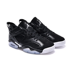 Air Jordan 6 Shoes 2015 Mens Low Black White