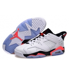 Air Jordan 6 Shoes 2015 Mens Low White Black Red