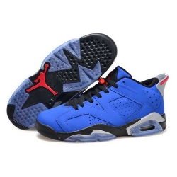 Air Jordan 6 Shoes 2015 Mens Low With Seal Blue Black