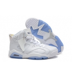 Air Jordan 6 Shoes 2015 Mens White Blue