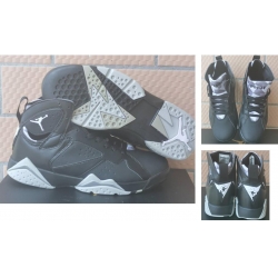 Air Jordan 7 Retro 2020 Black Silver Men Shoes