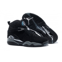 Air Jordan 8 Men Shoes Black Gray