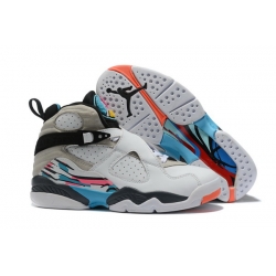 Air Jordan 8 Retro New White Grey 2019 Men Shoes