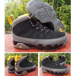 Air Jordan 9 Retro Black Yellow Men Basketball Shoes