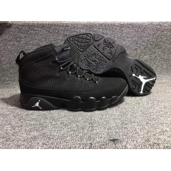 Air Jordan 9 Retro Full Black Men Shoes