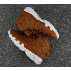 Air Jordan 9 Retro Leather Brown Men Shoes