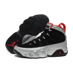 Air Jordan 9 Shoes 2015 Mens Black Silver Red