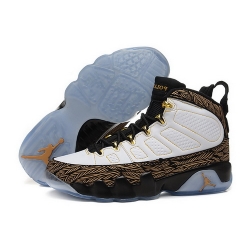 Air Jordan 9 Shoes 2015 Mens White Black Gold