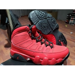 Men Jordan 9 Chicago Bulls Red Shoes